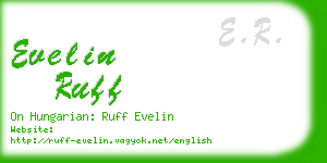 evelin ruff business card